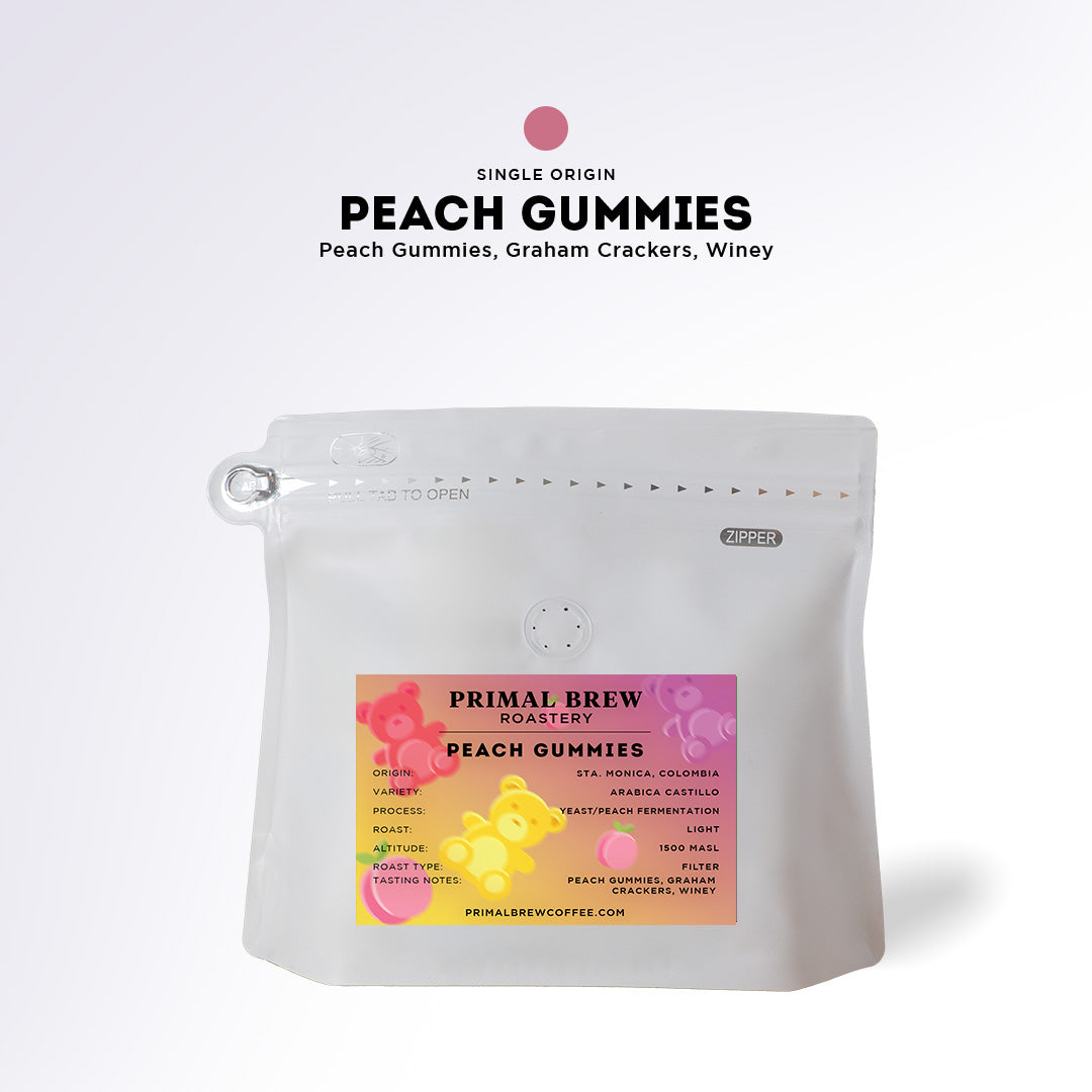 Peach Gummies | Roasted Coffee Single Origin Specialty Arabica | Primal Brew
