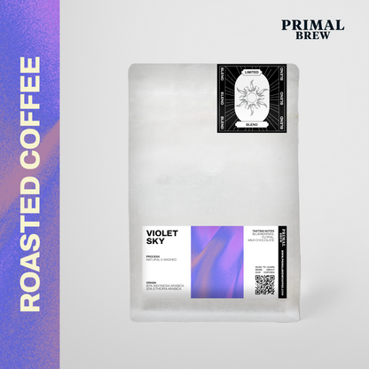 Violet Sky roasted coffee bean blend