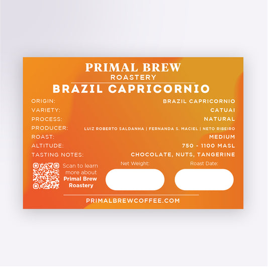 Brazil Capricornio | Roasted Coffee Single Origin Specialty Arabica | Primal Brew
