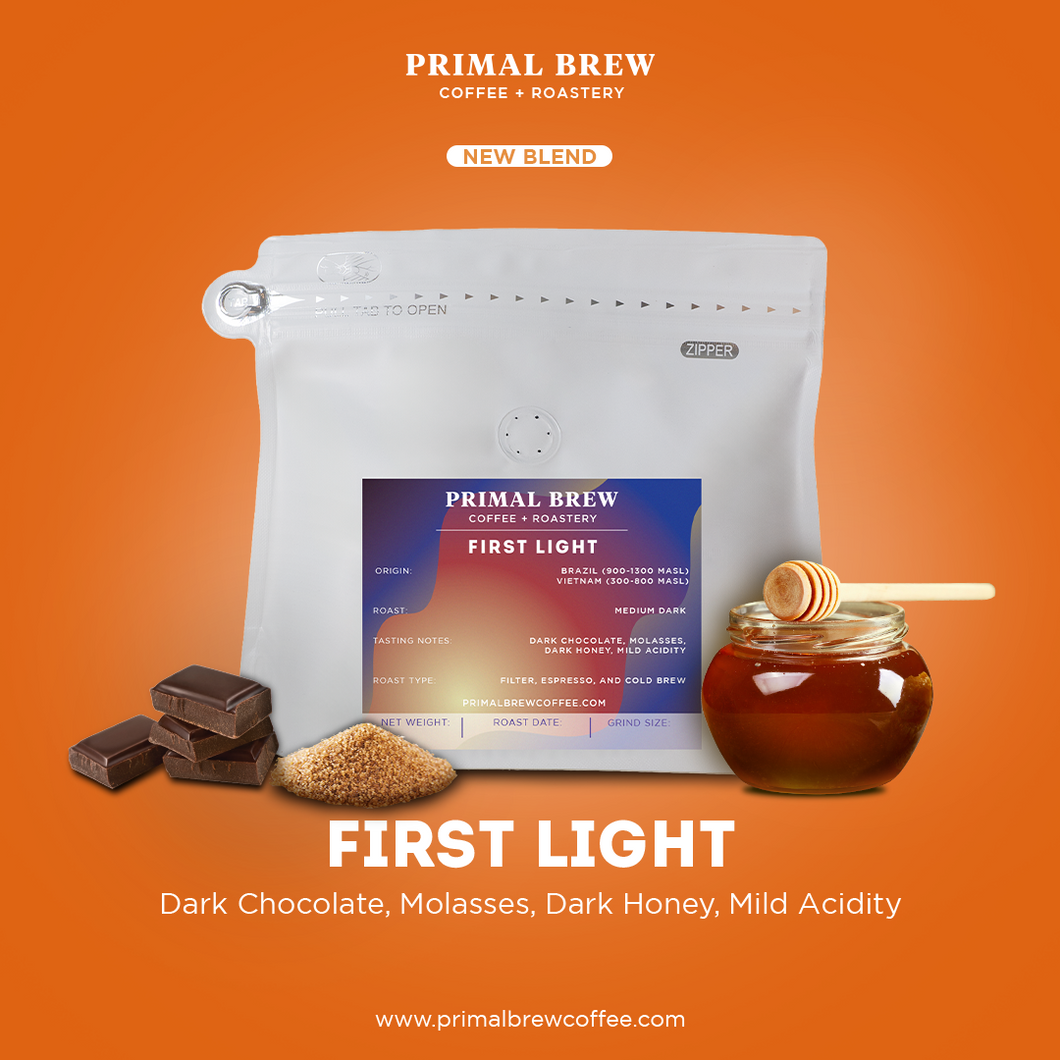 First Light | Premium Blend | 100% Arabica Coffee | Primal Brew