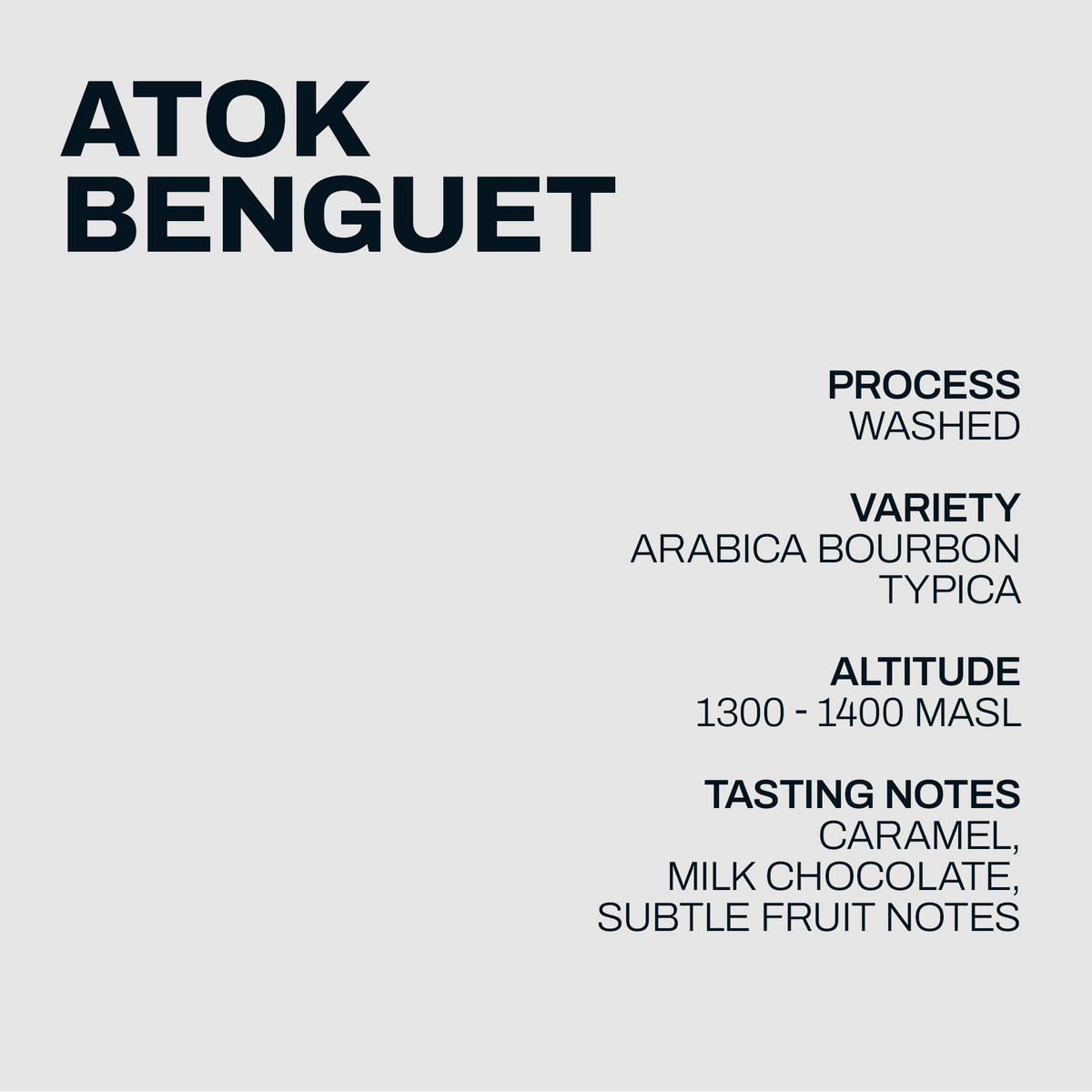 Atok Benguet coffee information