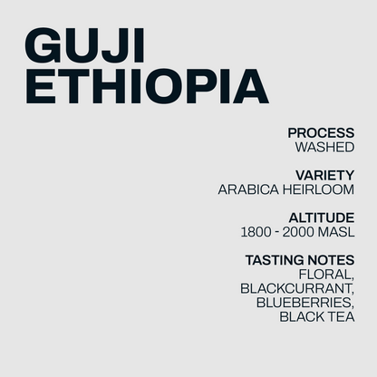 Ethiopia Guji single-dose information artwork
