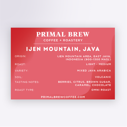 Ijen Mountain, Java | Single Origin