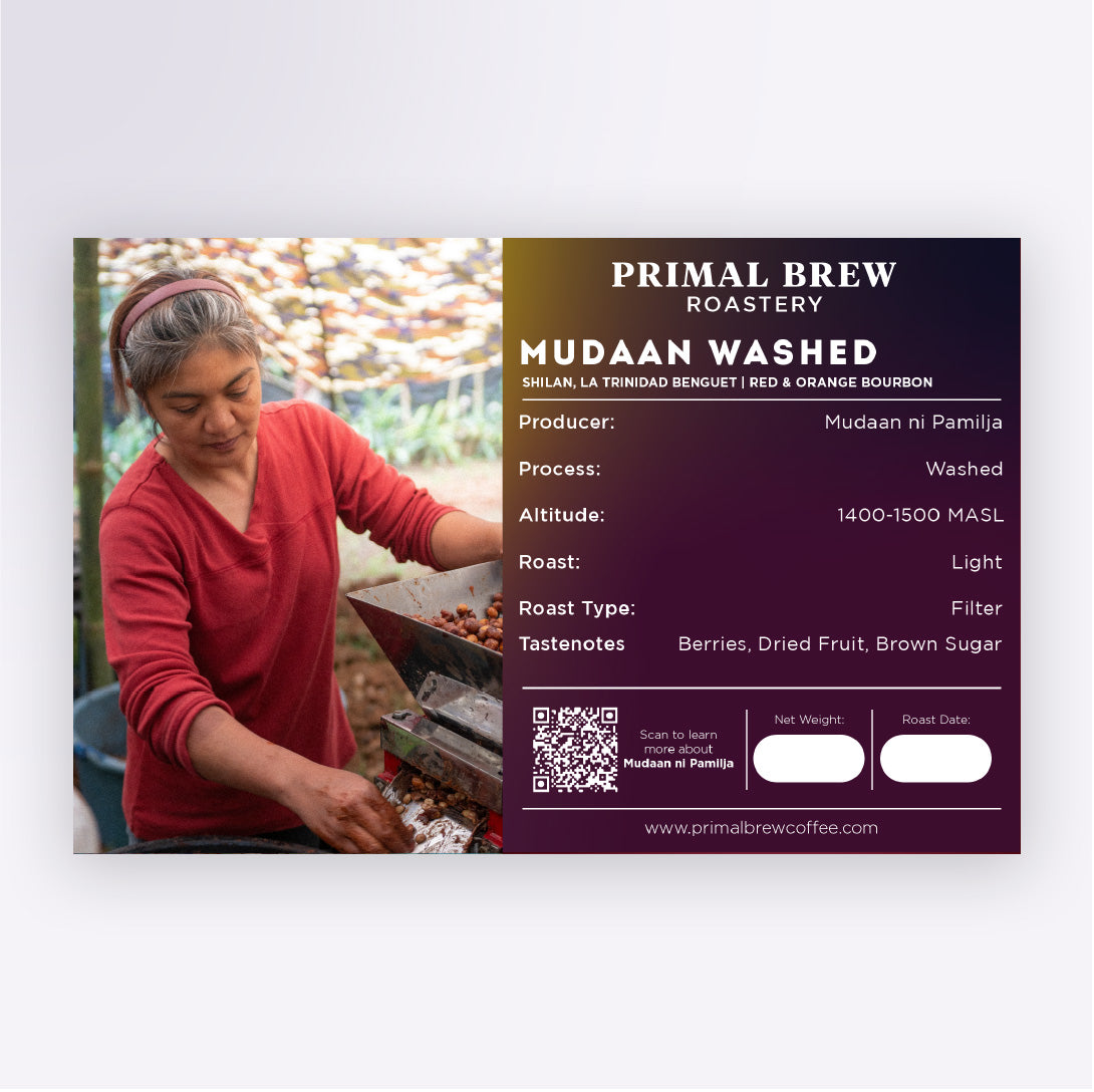 Mudaan Washed | Roasted Coffee Single Origin Specialty Arabica | Primal Brew