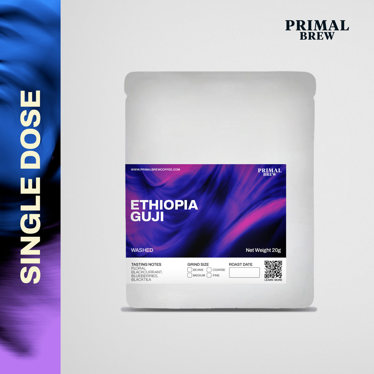20g Ethiopia Guji single-dose mockup