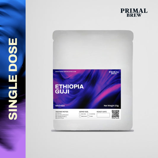 20g Ethiopia Guji single-dose mockup