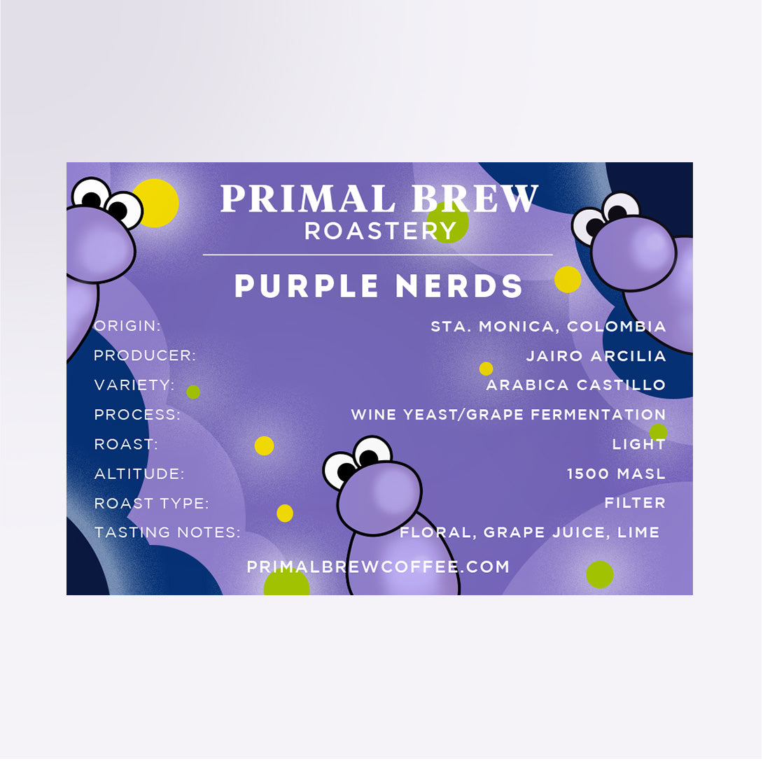 Purple Nerds | Roasted Coffee Single Origin Specialty Arabica | Primal Brew