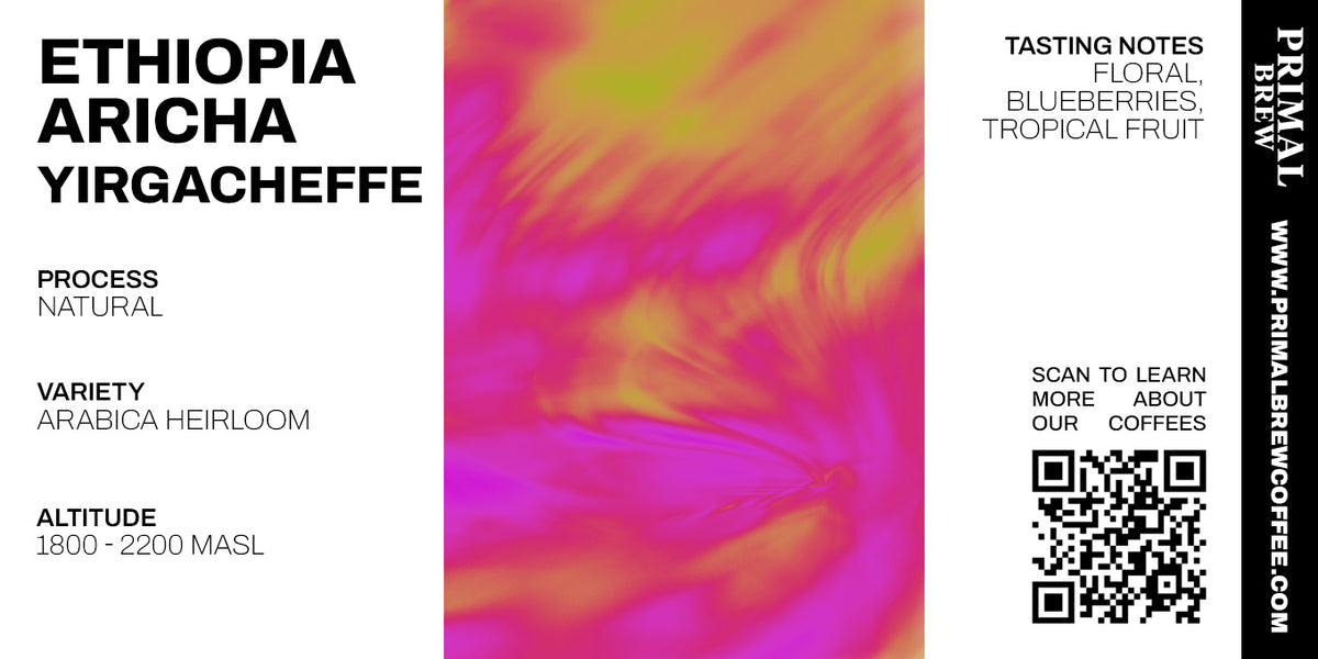 Ethiopia Aricha Yirgacheffe roasted coffee artwork