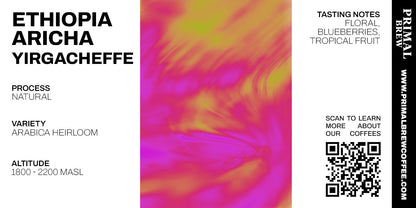 Ethiopia Aricha Yirgacheffe roasted coffee artwork