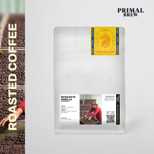 Mudaan ni Pamilja Naturals roasted coffee mockup, Shilan, La Trinidad, Benguet