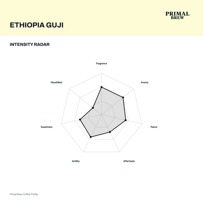 Ethiopia Guji intensity radar artwork