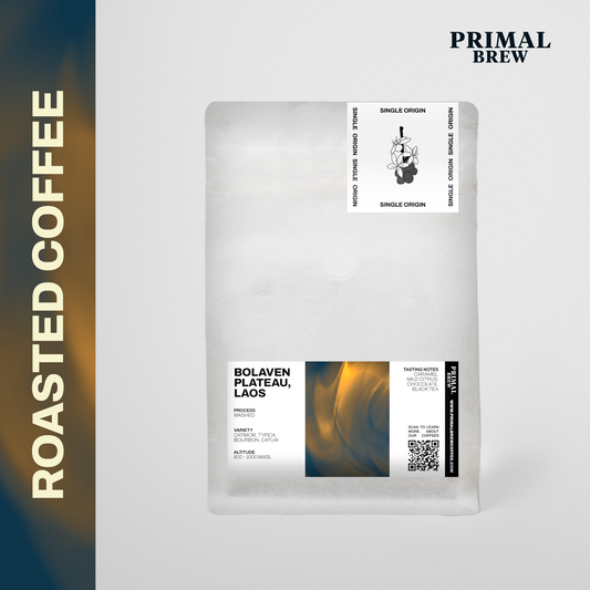 Laos roasted coffee product mockup